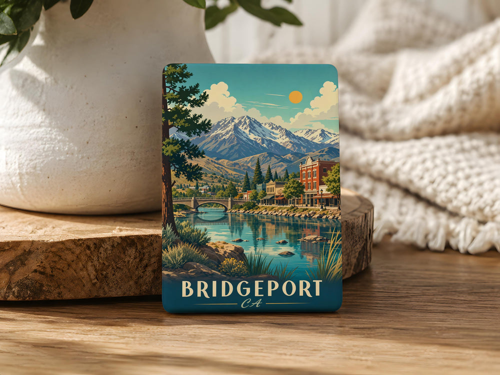 Bridgeport California Fridge Magnet, Bridgeport CA Souvenir, Eastern Sierra Travel Keepsake, Mountain Town Gift