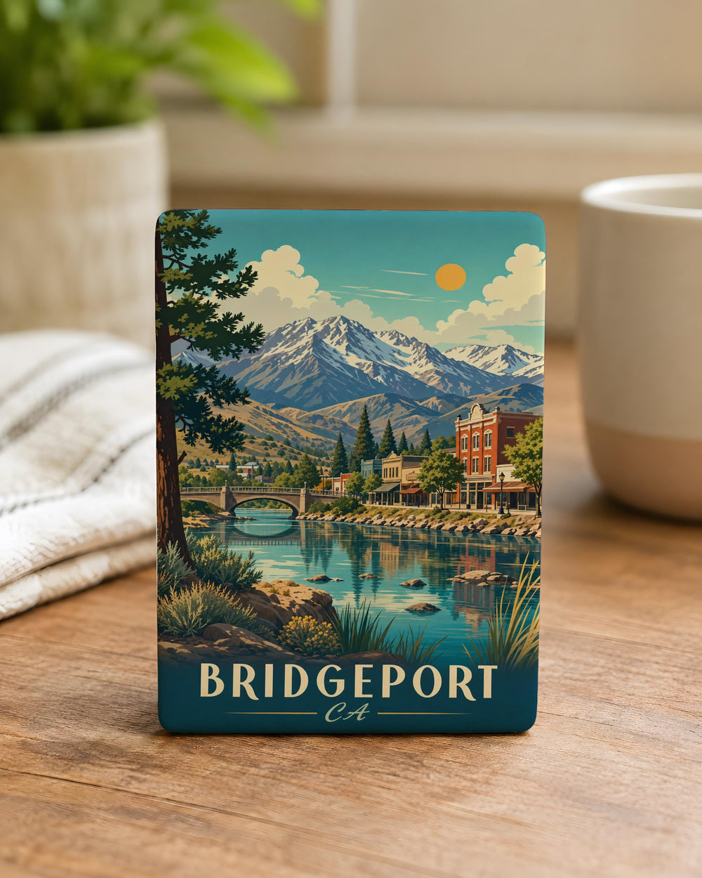 Bridgeport California Fridge Magnet, Bridgeport CA Souvenir, Eastern Sierra Travel Keepsake, Mountain Town Gift