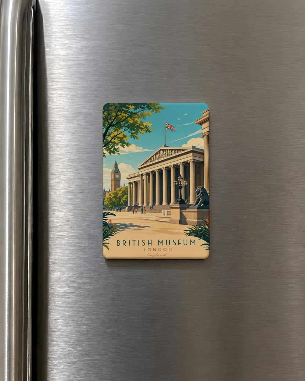 British Museum Fridge Magnet, London Museum Souvenir Magnet, British Museum Gift, UK Travel Keepsake Magnet