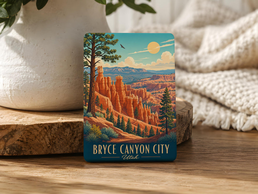Bryce Canyon City Utah Fridge Magnet, Bryce Canyon Souvenir Magnet, Utah Travel Gift, National Park Keepsake Magnet