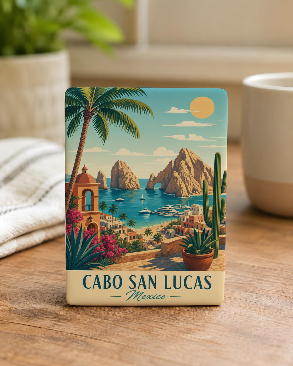 Cabo San Lucas Mexico Fridge Magnet, Cabo San Lucas Souvenir Magnet, Baja California Vacation Travel Gift Magnet
