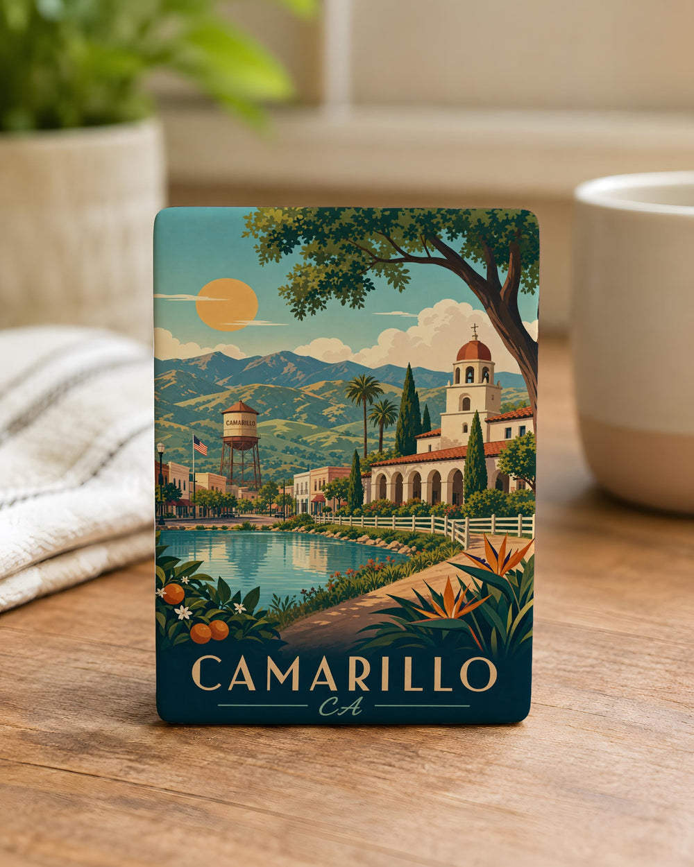 Camarillo CA Fridge Magnet, Camarillo California Souvenir Magnet, Ventura County Travel Gift, City Name Magnet