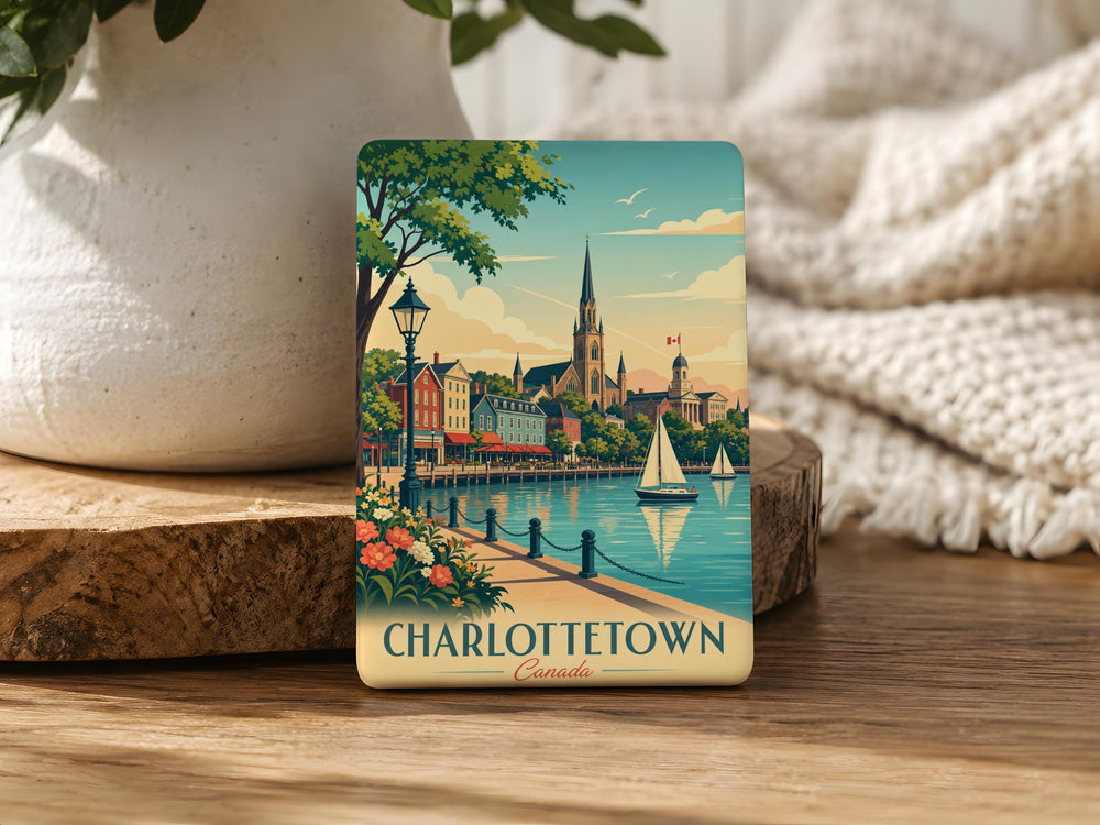 Charlottetown Canada Fridge Magnet, Prince Edward Island Souvenir Magnet, Charlottetown Landmark Travel Keepsake Gift