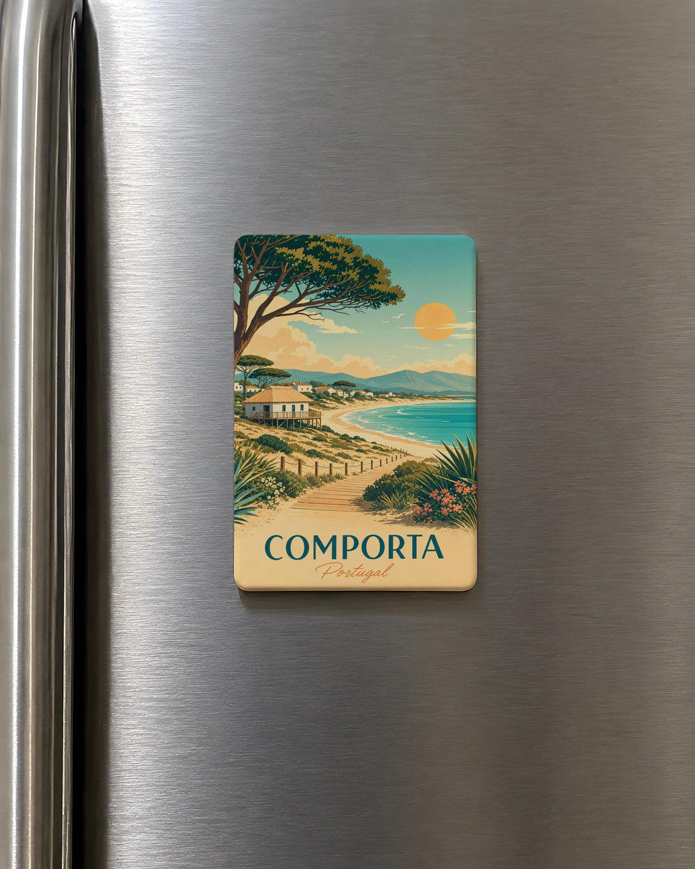 Comporta Portugal Fridge Magnet, Comporta Beach Town Souvenir Magnet, Portugal Travel Gift, Coastal Comporta Keepsake Magnet