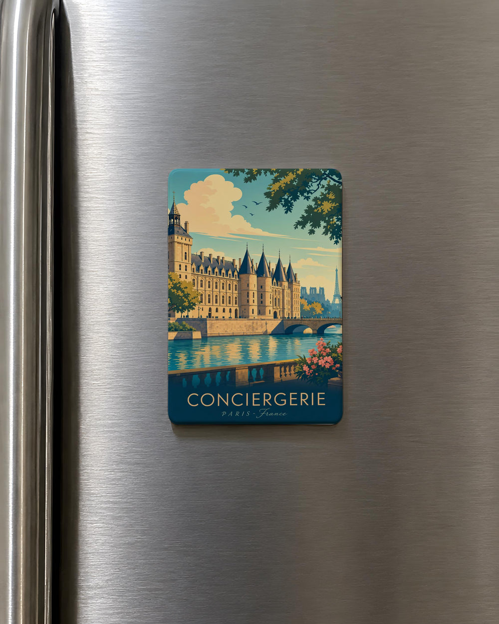 Conciergerie Fridge Magnet, Paris Landmark Souvenir Magnet, Historic French Architecture Kitchen Magnet, Travel Gift Magnet