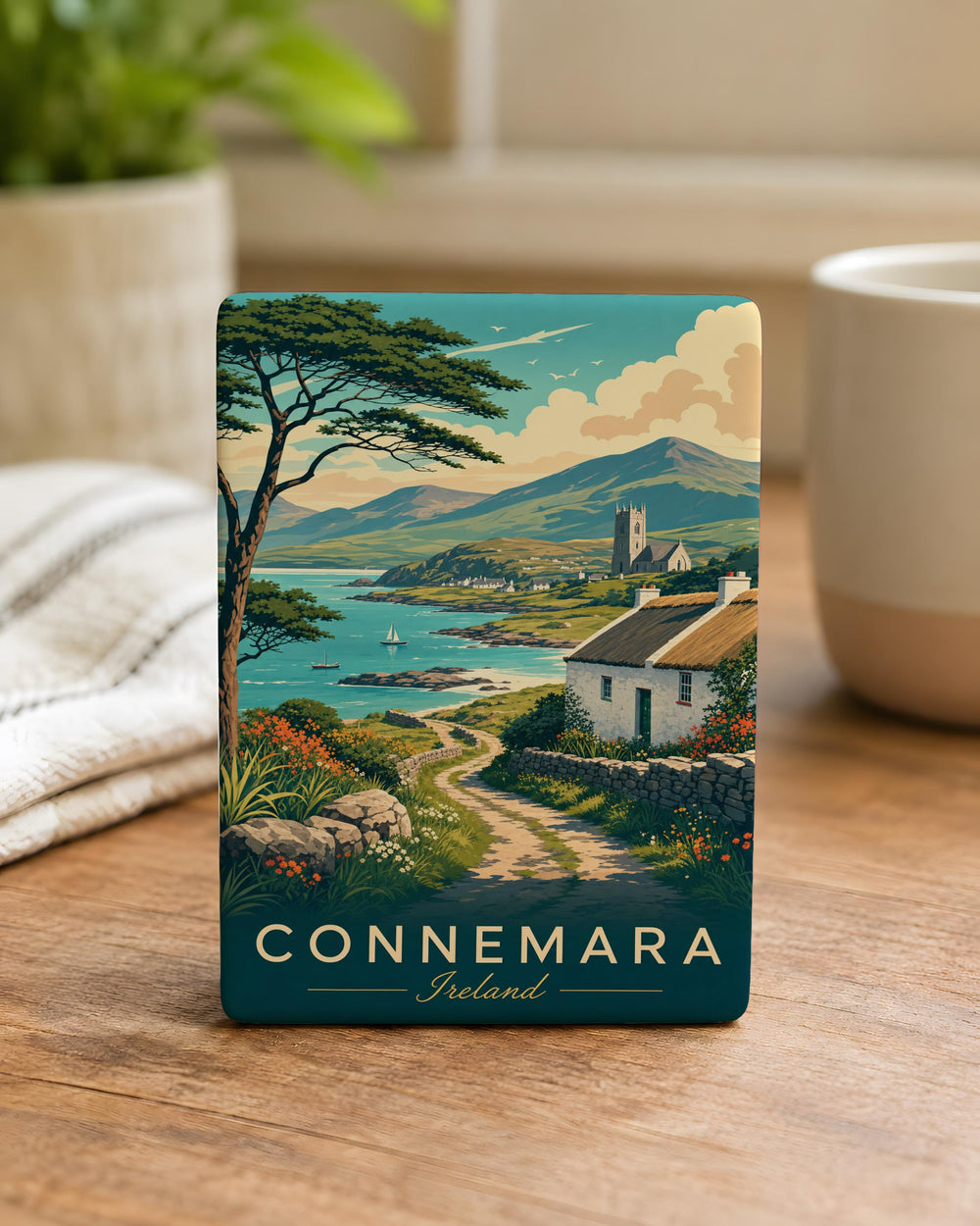 Connemara Ireland Fridge Magnet, Connemara Landscape Souvenir Magnet, Irish Travel Gift, Ireland Keepsake Magnet
