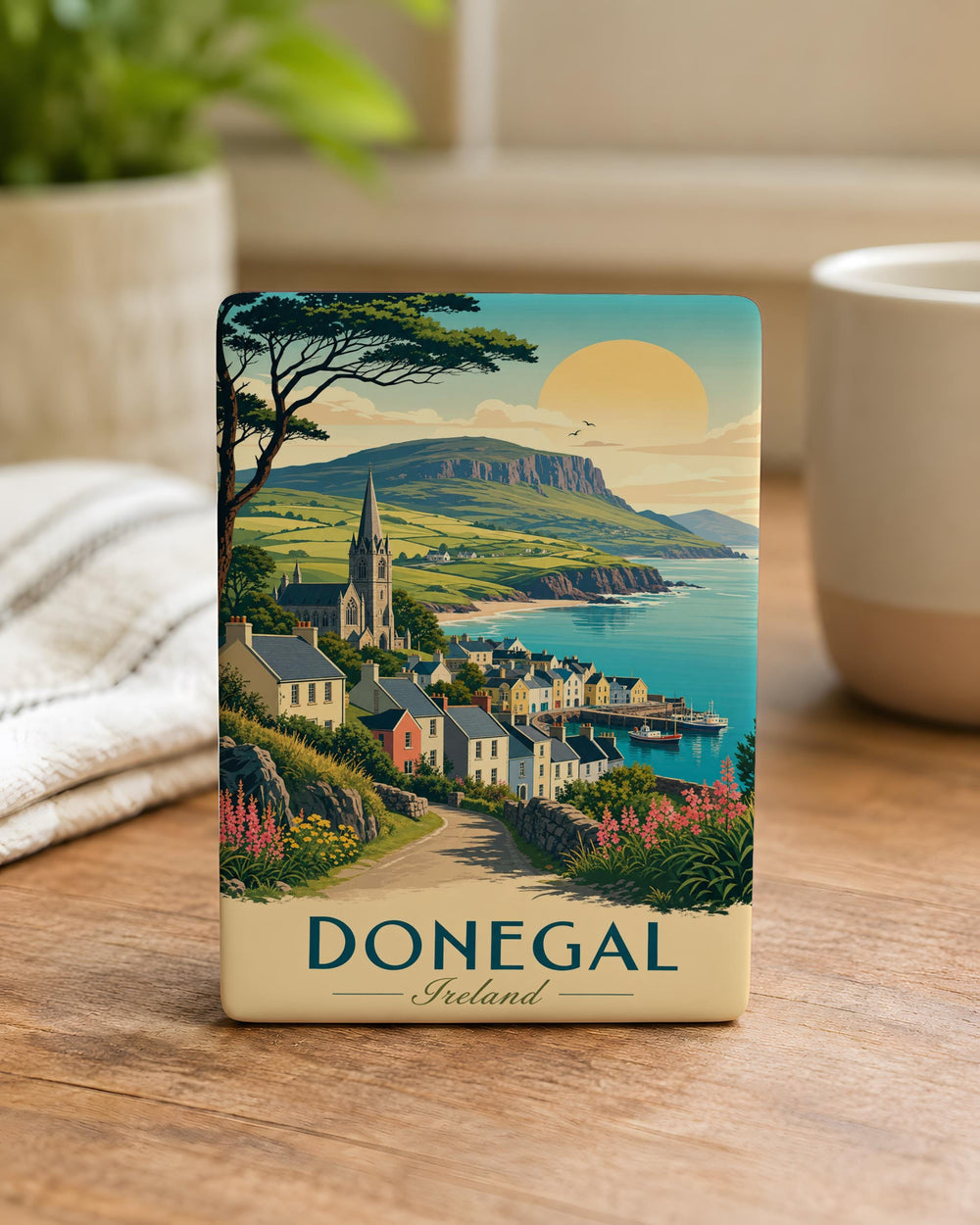 Donegal Ireland Fridge Magnet, County Donegal Souvenir Magnet, Irish Travel Keepsake, Ireland Gift, Donegal Decor Magnet