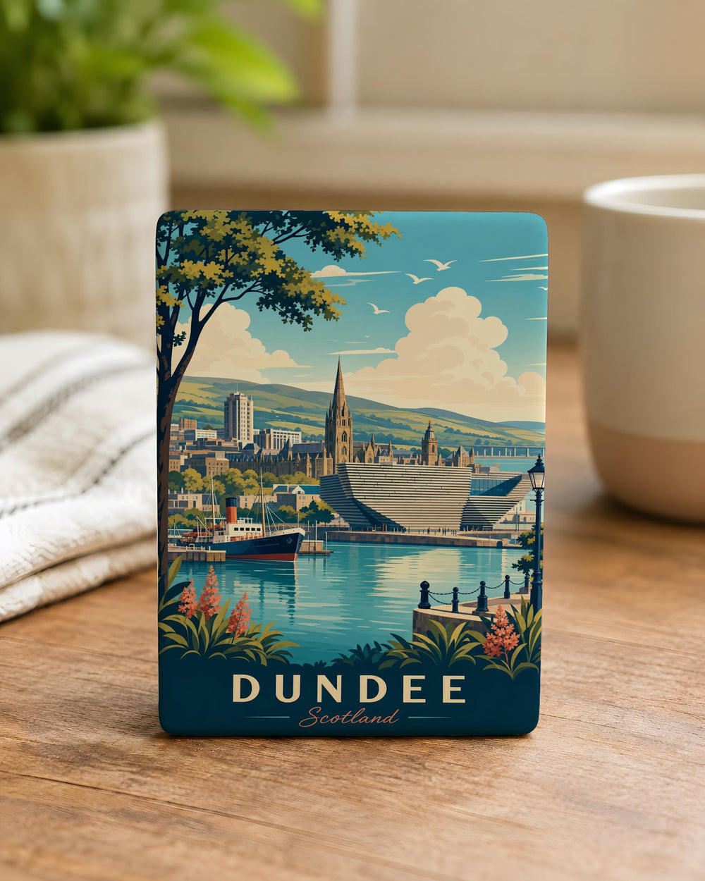 Dundee Scotland Fridge Magnet, Dundee City Souvenir Magnet, Scotland Travel Keepsake, Scottish Landmark Refrigerator Magnet