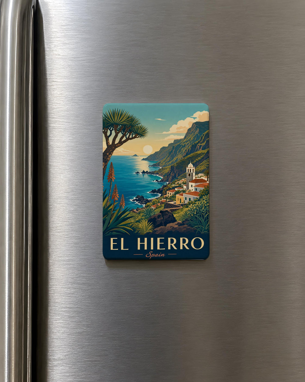 El Hierro Spain Fridge Magnet, Canary Islands Souvenir Magnet, El Hierro Travel Gift, Spanish Island Keepsake Magnet