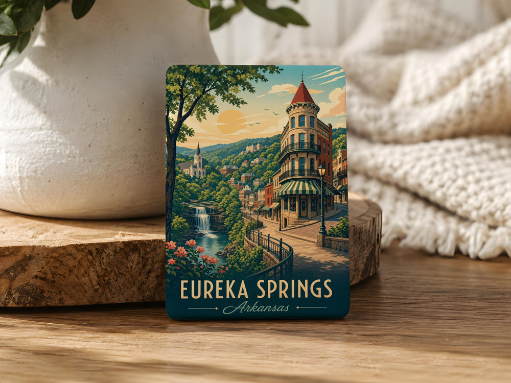 Eureka Springs Arkansas Fridge Magnet, Eureka Springs Souvenir Magnet, Arkansas Travel Gift, Ozarks Vacation Keepsake Magnet