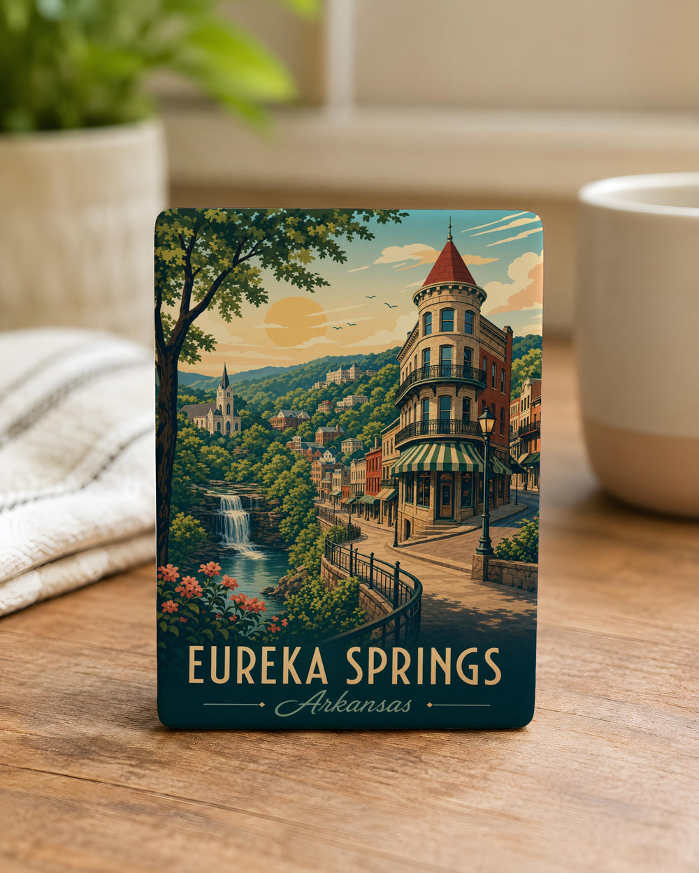 Eureka Springs Arkansas Fridge Magnet, Eureka Springs Souvenir Magnet, Arkansas Travel Gift, Ozarks Vacation Keepsake Magnet