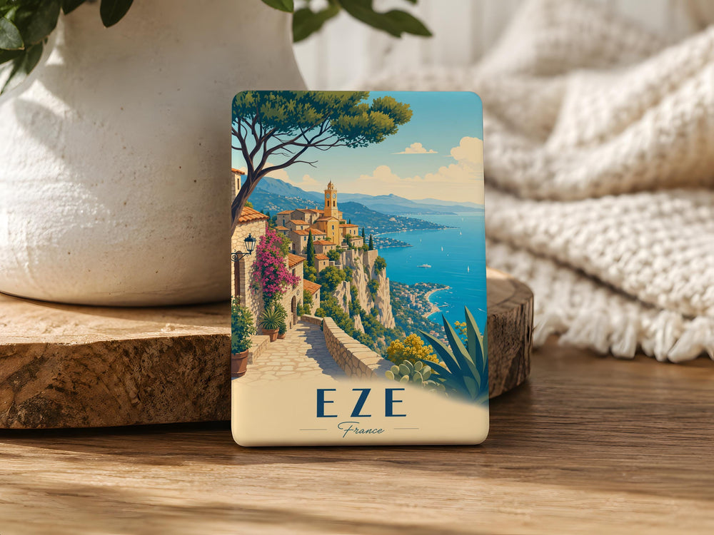 Eze France Fridge Magnet, Eze Village Souvenir Magnet, French Riviera Travel Gift, Provence France Keepsake Magnet
