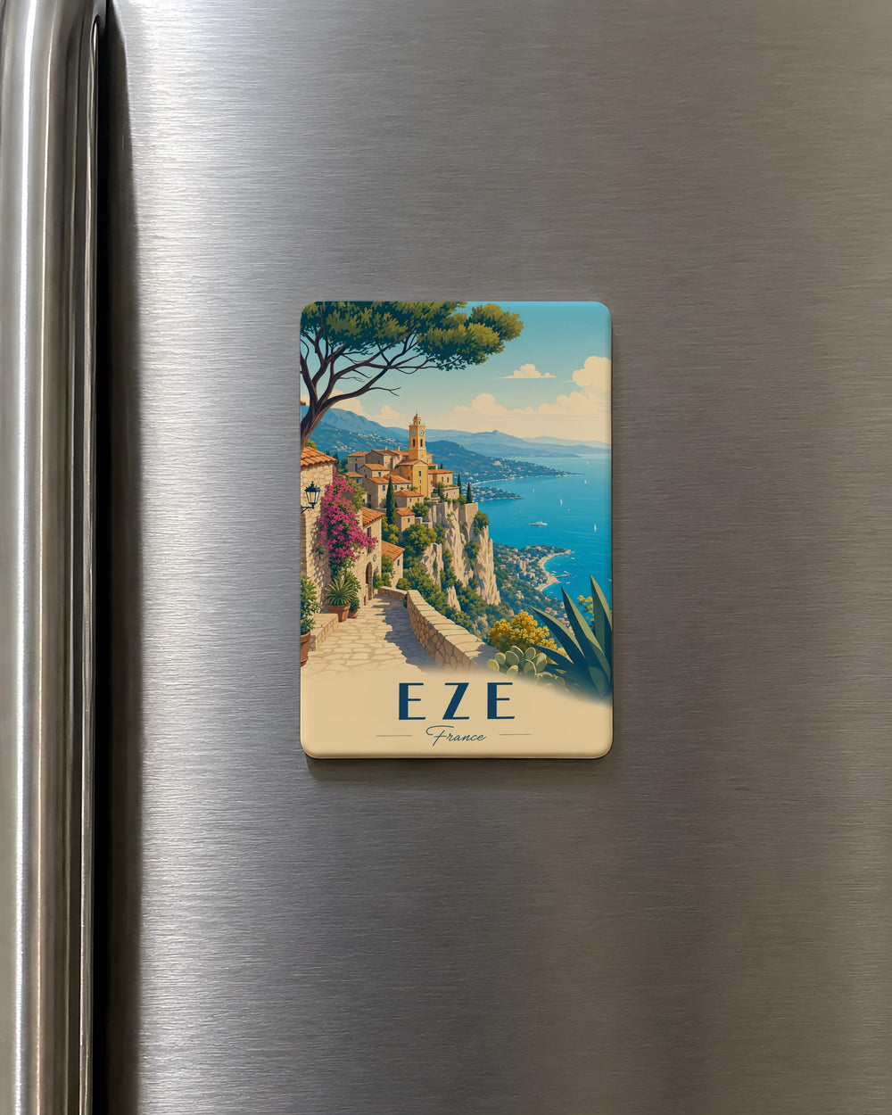 Eze France Fridge Magnet, Eze Village Souvenir Magnet, French Riviera Travel Gift, Provence France Keepsake Magnet