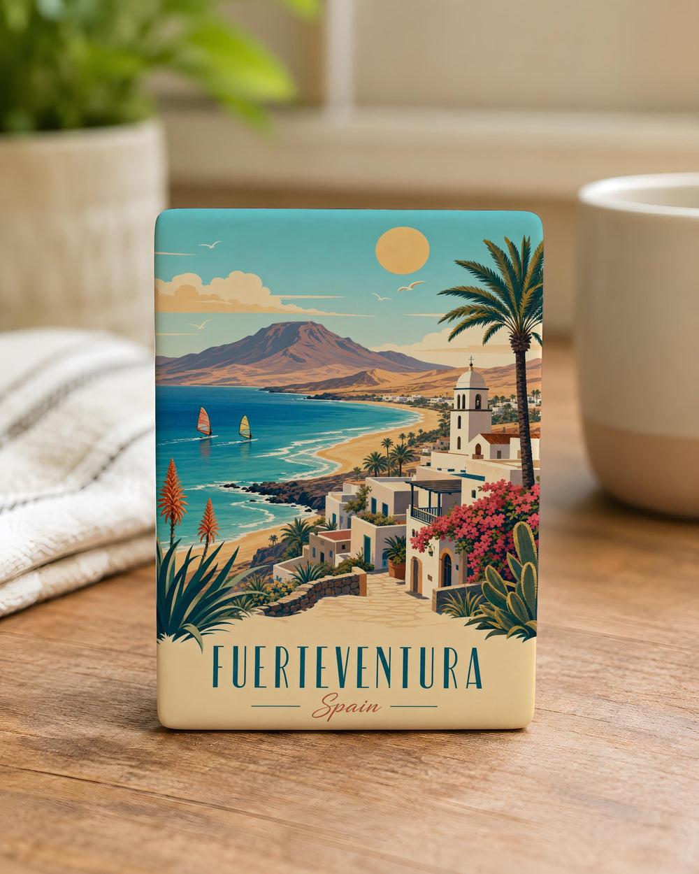 Fuerteventura Spain Fridge Magnet, Canary Islands Souvenir Magnet, Fuerteventura Travel Gift, Spain Vacation Keepsake Magnet