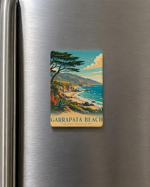 Garrapata Beach Fridge Magnet, California Coastal Beach Souvenir Magnet, Big Sur Ocean View Travel Keepsake Gift