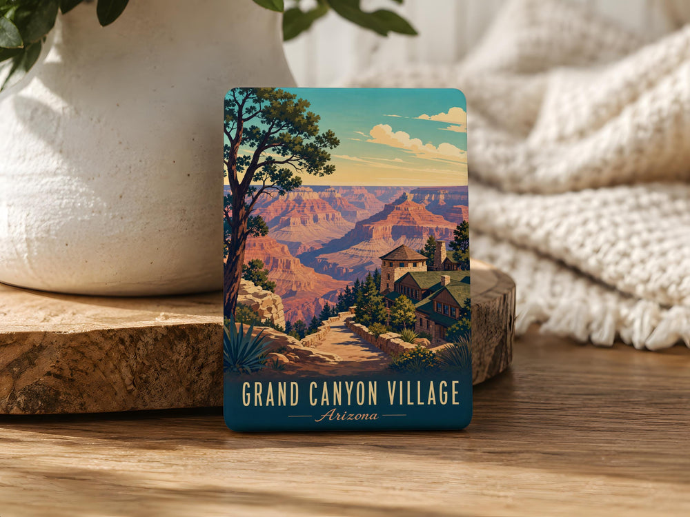 Grand Canyon Village Arizona Fridge Magnet, Grand Canyon National Park Souvenir Magnet, Arizona Travel Keepsake Magnet