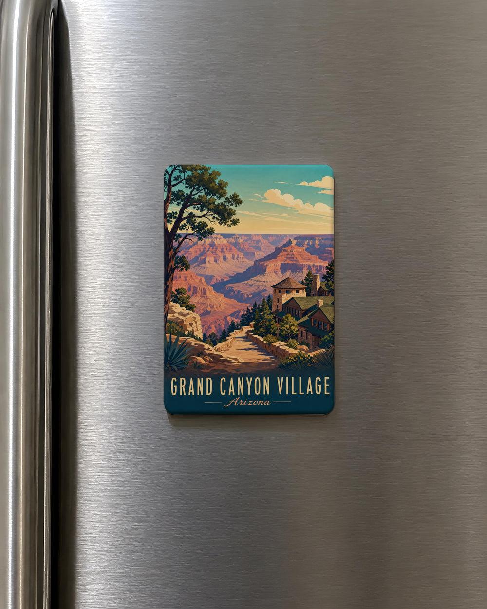 Grand Canyon Village Arizona Fridge Magnet, Grand Canyon National Park Souvenir Magnet, Arizona Travel Keepsake Magnet