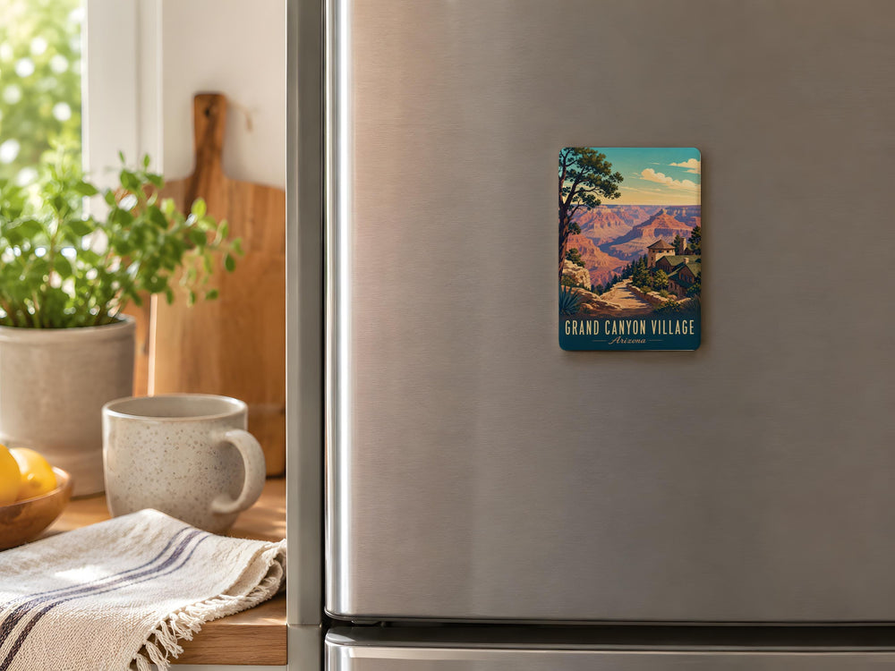 Grand Canyon Village Arizona Fridge Magnet, Grand Canyon National Park Souvenir Magnet, Arizona Travel Keepsake Magnet