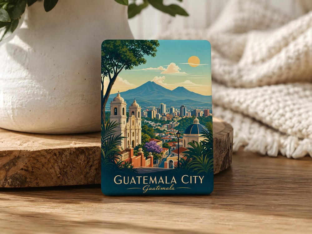 Guatemala City Guatemala Fridge Magnet, Guatemala City Souvenir Magnet, Guatemala Travel Gift, Central America Landmark Magnet