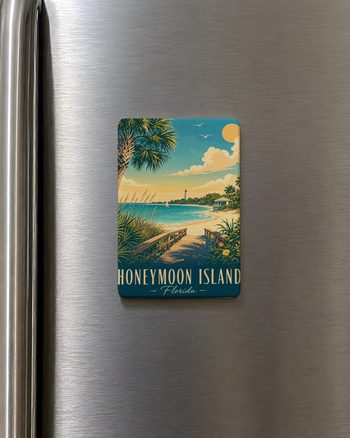 Honeymoon Island Florida Fridge Magnet, Honeymoon Island FL Souvenir Magnet, Beach Island Travel Gift, Vacation Keepsake Magnet