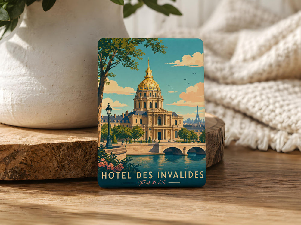 Hotel des Invalides Fridge Magnet, Paris Landmark Souvenir, Les Invalides Dome Travel Gift, France Vacation Keepsake