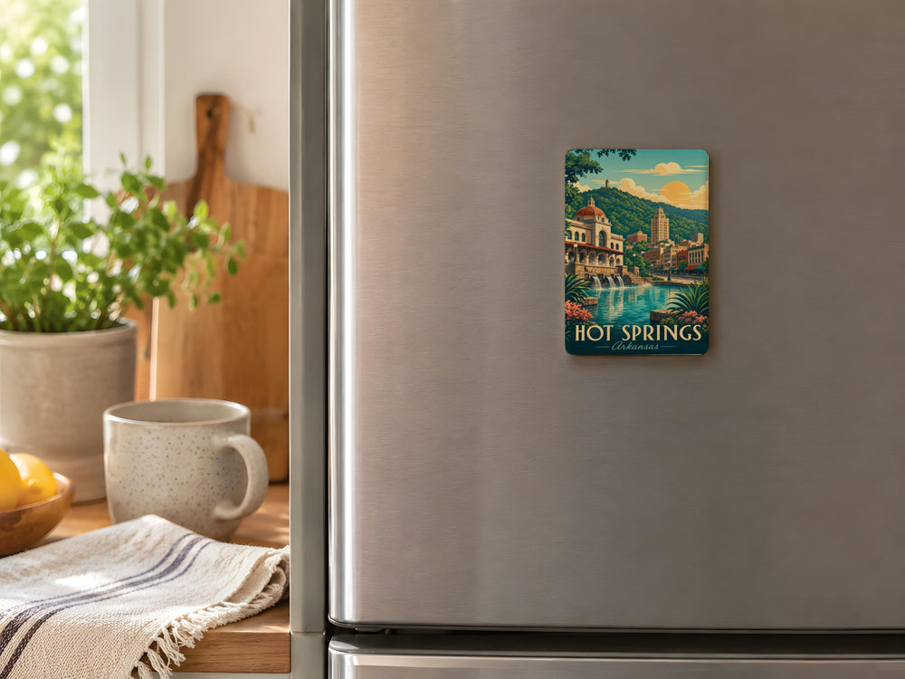Hot Springs Arkansas Fridge Magnet, Hot Springs National Park Souvenir, Arkansas Travel Keepsake Magnet, Spa City Gift