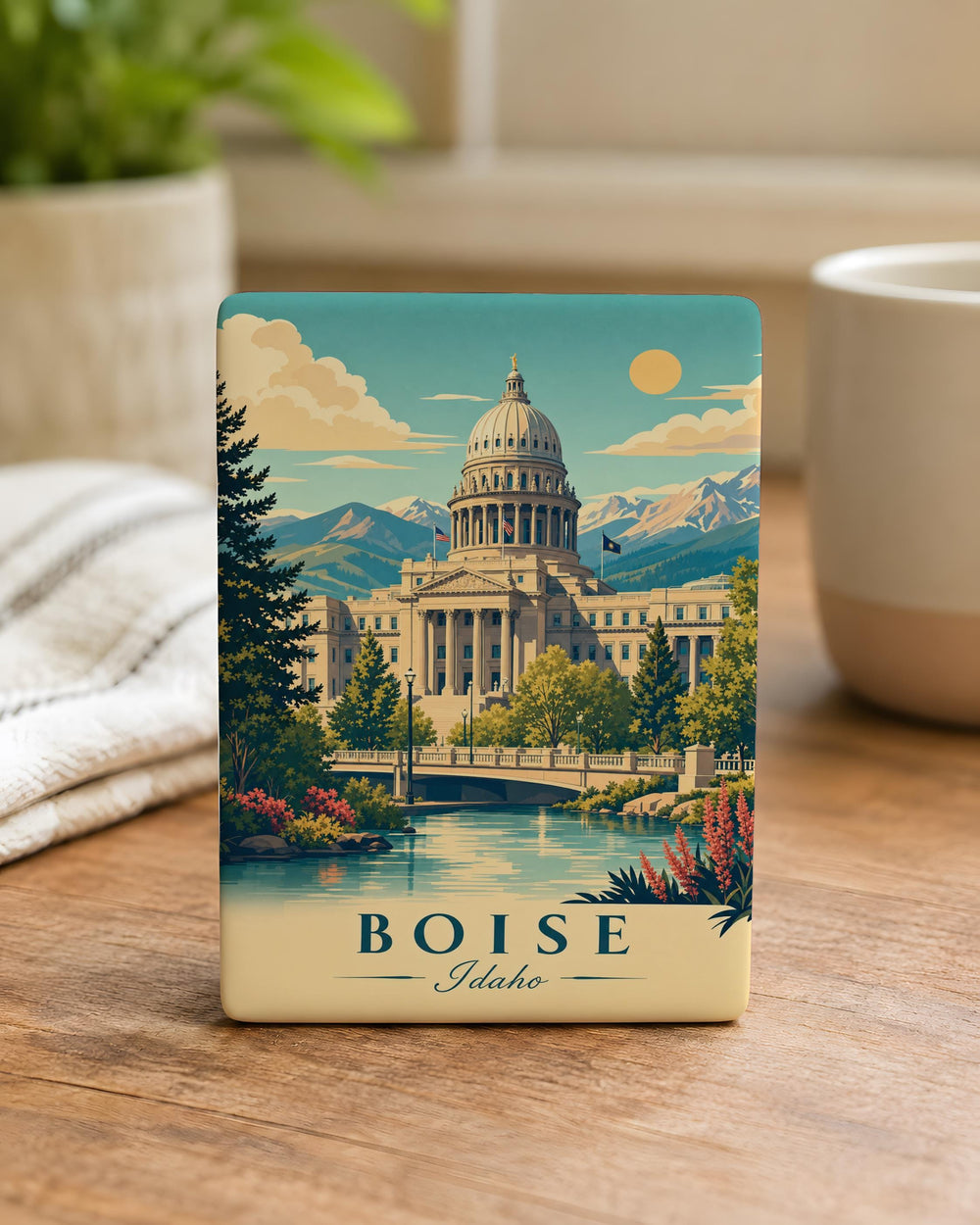 Idaho State Capitol Building Fridge Magnet, Boise Idaho Souvenir Magnet, Statehouse Landmark Travel Gift