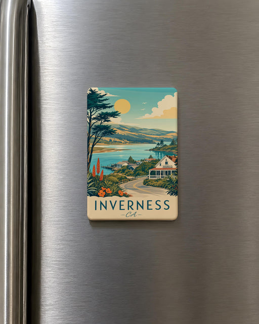 Inverness CA Fridge Magnet, Inverness California Souvenir, Point Reyes National Seashore Travel Keepsake Magnet