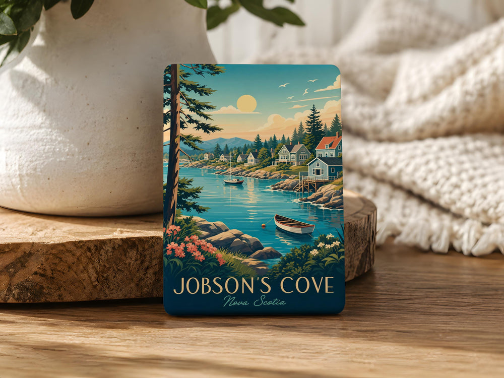 Jobsons Cove Fridge Magnet, Boston Harbor Waterfront Landmark Souvenir Magnet, Massachusetts Travel Keepsake Gift