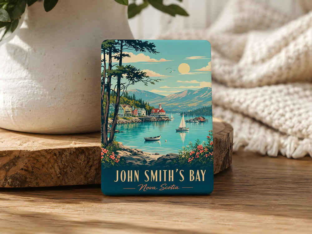 John Smiths Bay Fridge Magnet, Coastal Bay Souvenir Magnet, Seaside Travel Gift, Beach Lover Magnet, Ocean Bay Keepsake