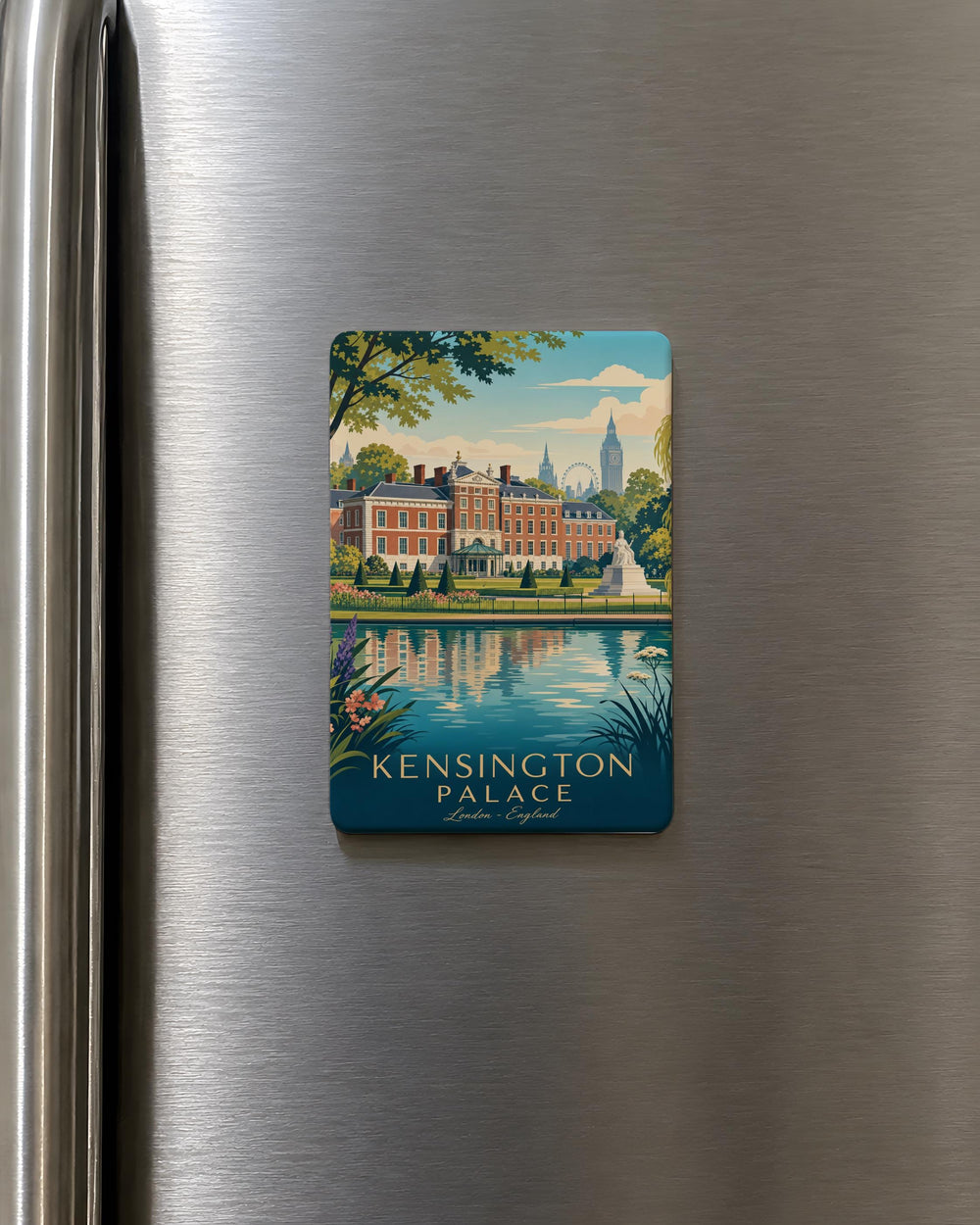 Kensington Palace Fridge Magnet, London Royal Residence Souvenir Magnet, Historic Palace Landmark Kitchen Magnet