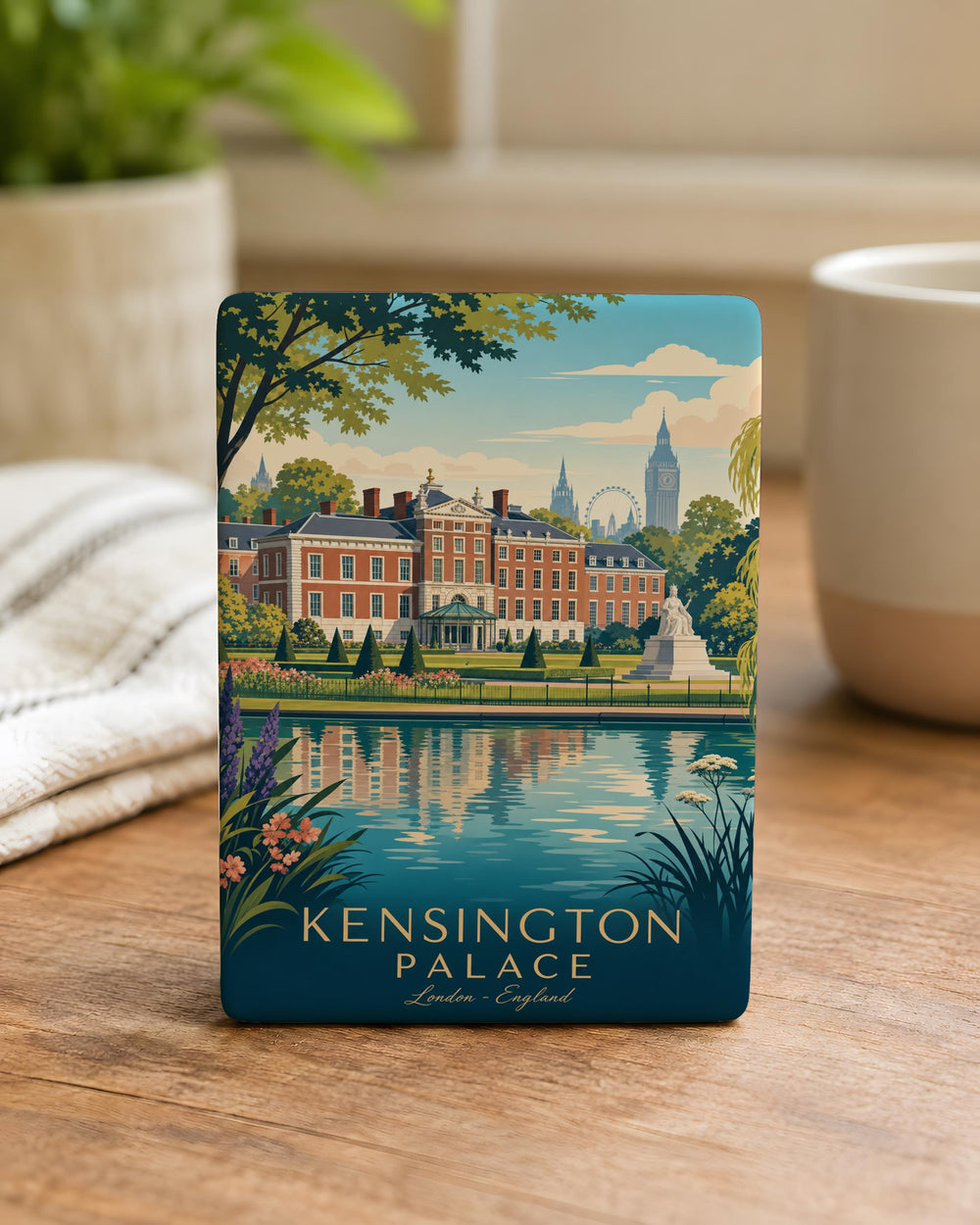 Kensington Palace Fridge Magnet, London Royal Residence Souvenir Magnet, Historic Palace Landmark Kitchen Magnet