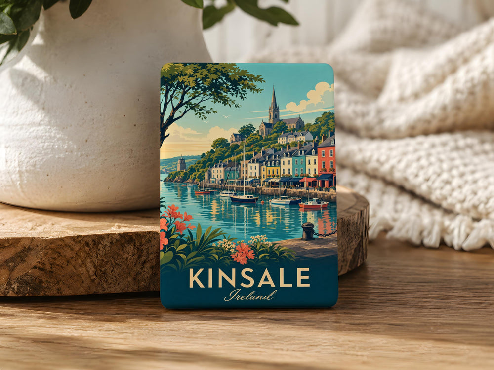 Kinsale Ireland Fridge Magnet, Kinsale Harbor Souvenir, County Cork Travel Gift, Irish Coastal Town Keepsake Magnet