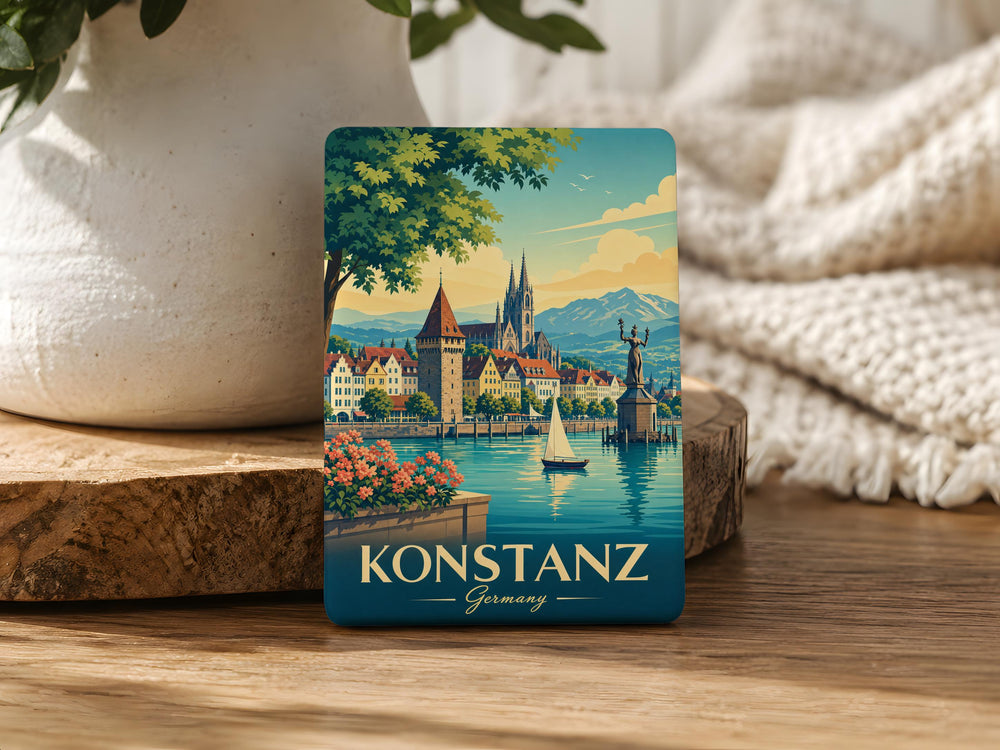 Konstanz Germany Fridge Magnet, Lake Constance Souvenir Magnet, Konstanz Travel Gift, German City Landmark Magnet