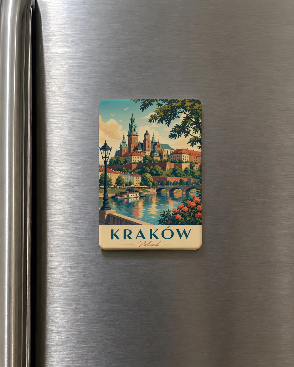 Krakow Poland Fridge Magnet, Krakow City Souvenir Magnet, Poland Travel Gift, Krakow Landmark Magnet, Polish Home Decor Magnet