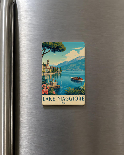 Lake Maggiore Italy Fridge Magnet, Italian Lakes Souvenir Magnet, Lake Maggiore Travel Gift, Italy Vacation Keepsake Magnet