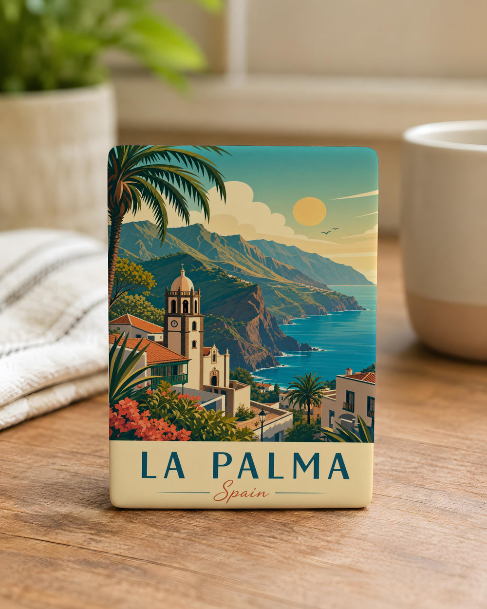 La Palma Spain Fridge Magnet, La Palma Island Souvenir Magnet, Canary Islands Travel Magnet, Spain Vacation Keepsake Magnet