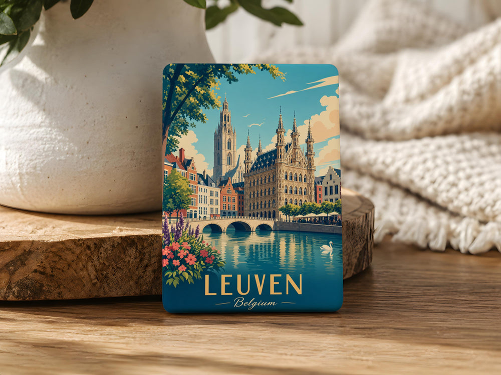 Leuven Belgium Fridge Magnet, Leuven City Souvenir Magnet, Belgium Travel Magnet, Leuven Landmark Magnet, Belgian Gift Magnet