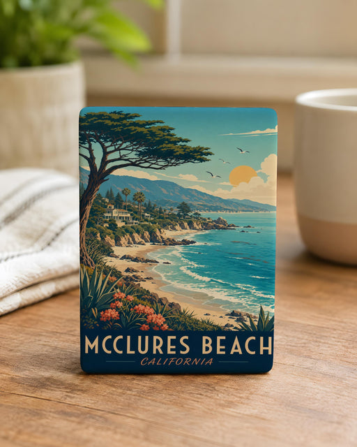 McClures Beach Fridge Magnet, McClures Beach California Souvenir, Coastal Beach Scene Magnet, Pacific Coast Travel Keepsake