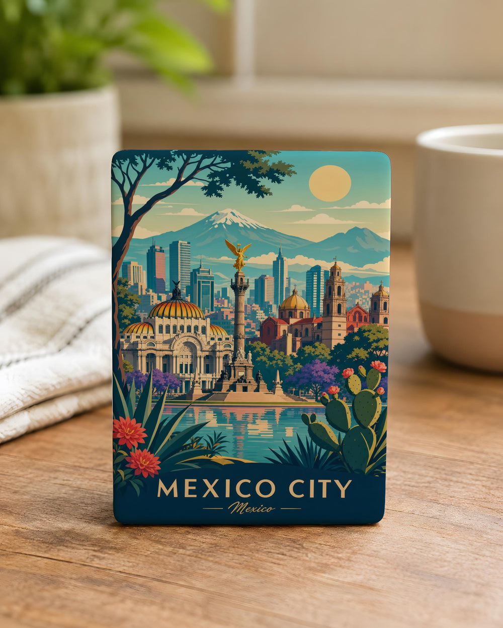 Mexico City Mexico Fridge Magnet, Mexico City Souvenir Magnet, Mexico Travel Gift, Mexico Landmark Magnet, CDMX Magnet