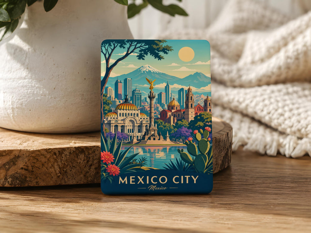 Mexico City Mexico Fridge Magnet, Mexico City Souvenir Magnet, Mexico Travel Gift, Mexico Landmark Magnet, CDMX Magnet