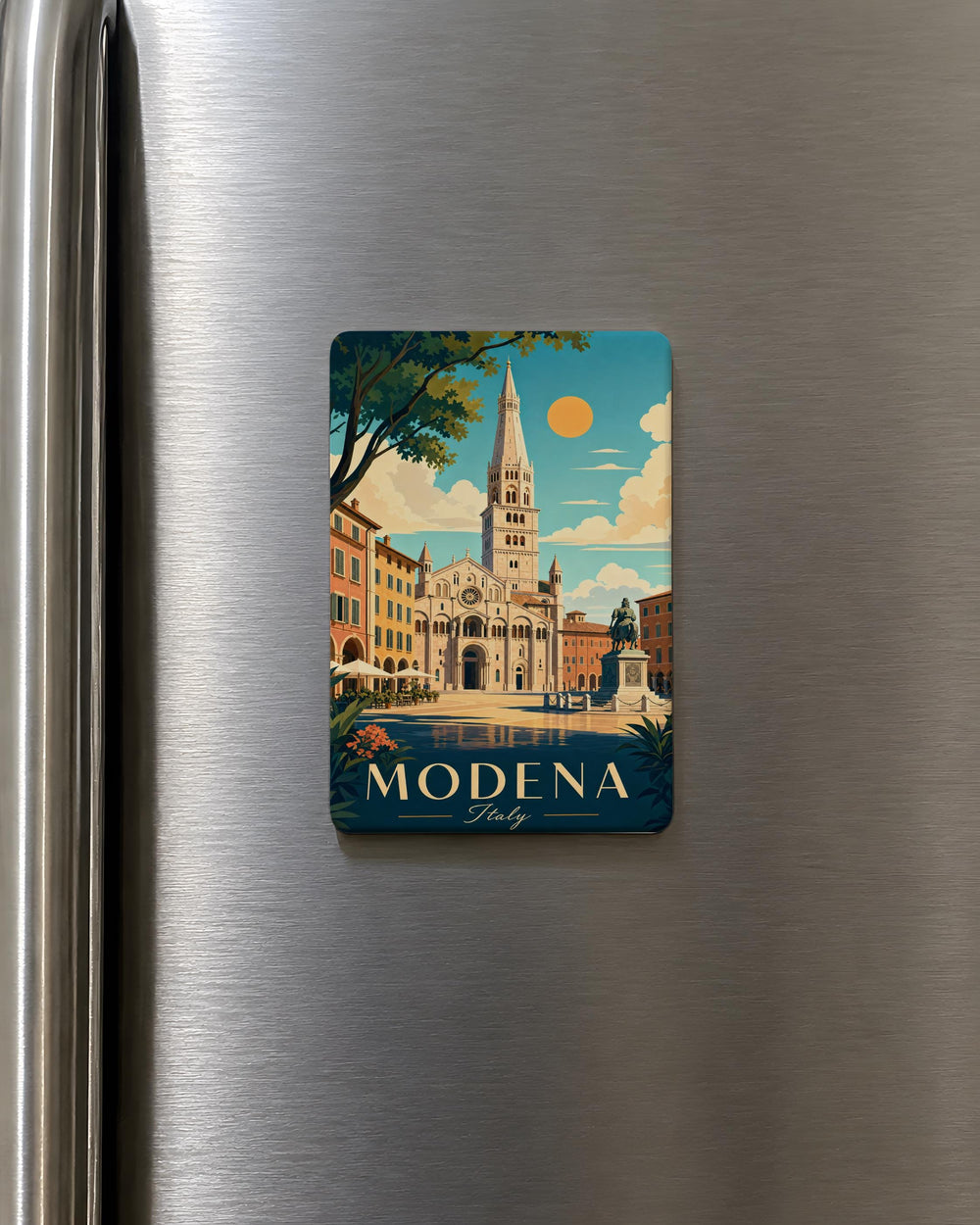 Modena Italy Fridge Magnet, Modena Souvenir Magnet, Italy Travel Gift, Modena Landmark Keepsake, Italian City Magnet