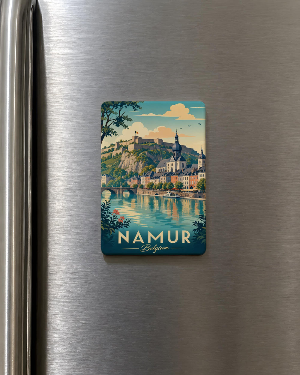 Namur Belgium Fridge Magnet, Namur City Souvenir Magnet, Belgium Travel Gift, Namur Landmark Magnet, Belgian City Magnet