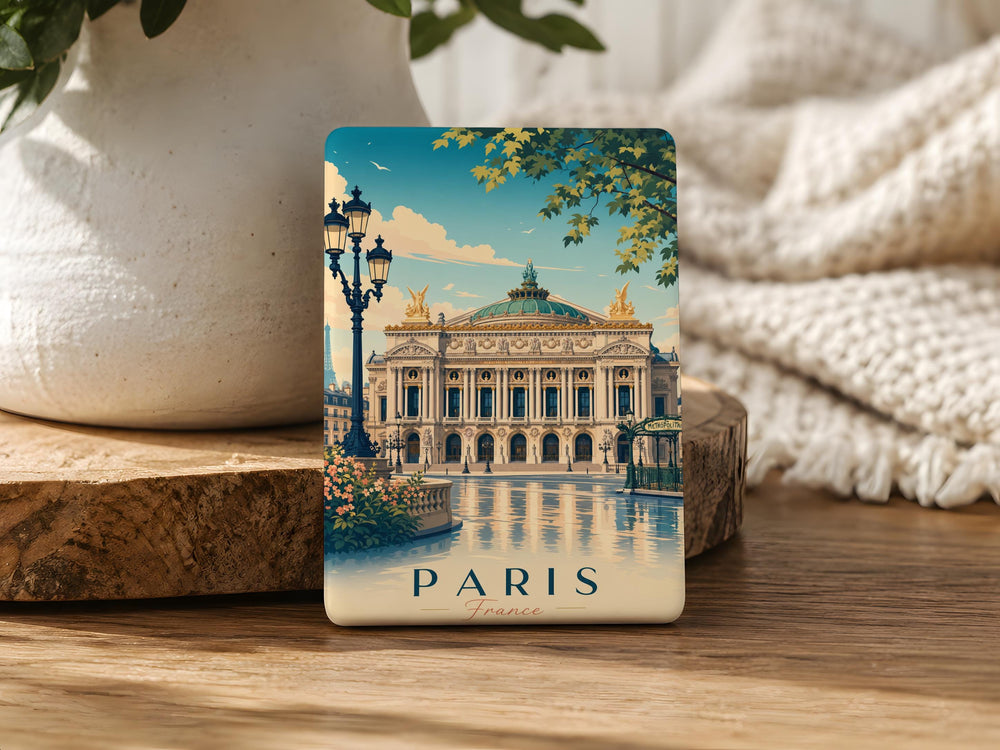 Opera Garnier Paris Fridge Magnet, Palais Garnier Landmark Souvenir Magnet, French Architecture Travel Gift