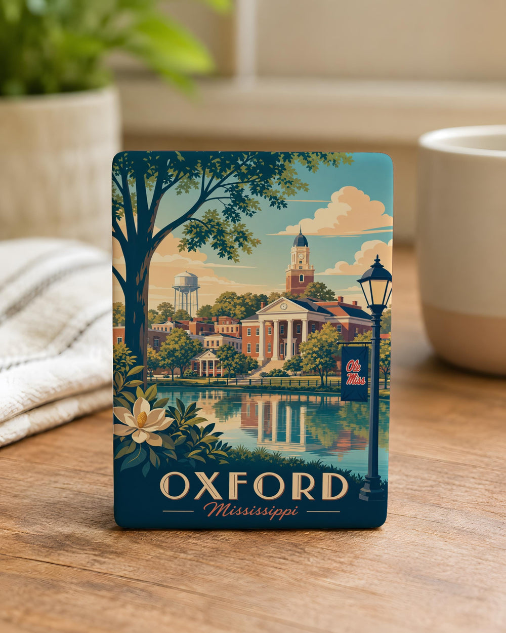 Oxford Mississippi Fridge Magnet, Oxford MS Souvenir Magnet, Mississippi Travel Keepsake, Ole Miss Town Gift Magnet