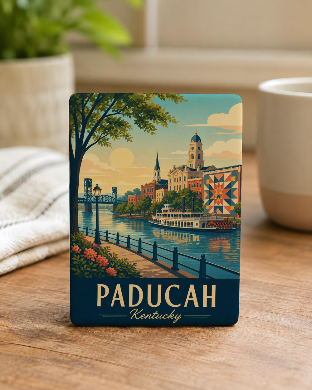Paducah Kentucky Fridge Magnet, Paducah KY Souvenir Magnet, Kentucky Travel Gift, Paducah Landmark Keepsake Magnet