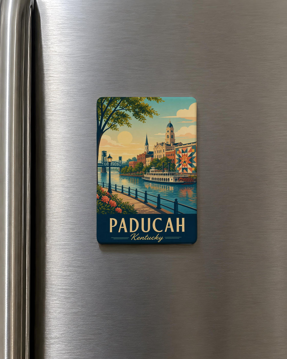 Paducah Kentucky Fridge Magnet, Paducah KY Souvenir Magnet, Kentucky Travel Gift, Paducah Landmark Keepsake Magnet