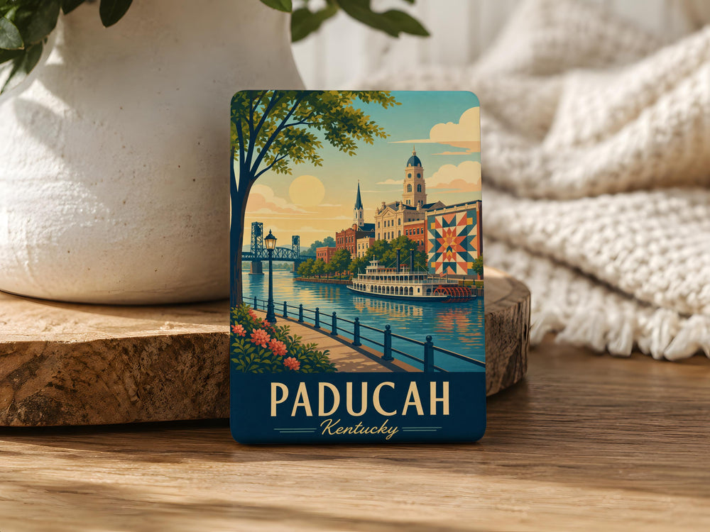 Paducah Kentucky Fridge Magnet, Paducah KY Souvenir Magnet, Kentucky Travel Gift, Paducah Landmark Keepsake Magnet