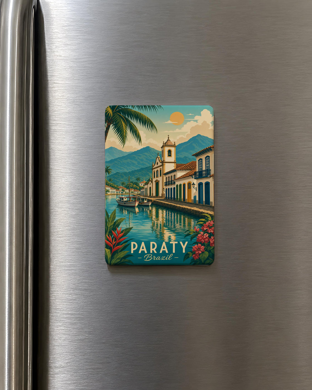 Paraty Brazil Fridge Magnet, Paraty Historic Town Souvenir Magnet, Paraty Travel Gift, Brazil Vacation Keepsake Magnet