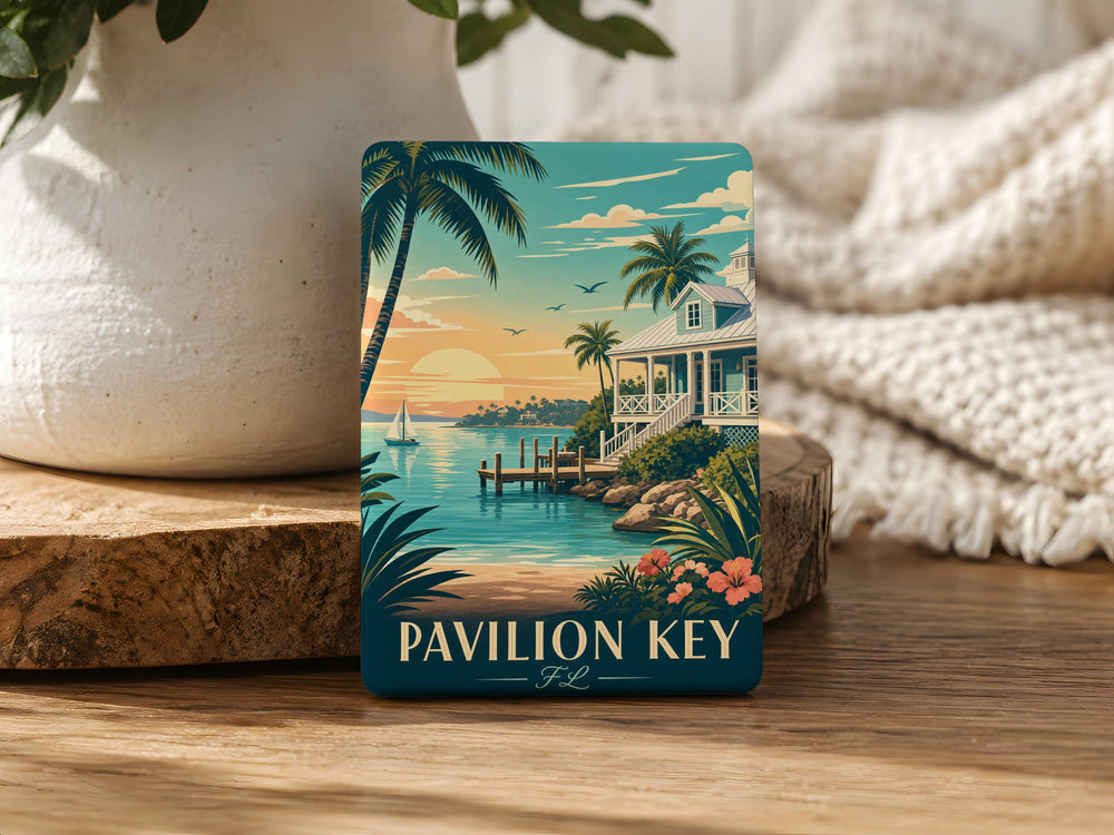 Pavilion Key Florida Fridge Magnet, Pavilion Key FL Souvenir Magnet, Coastal Island Travel Keepsake Magnet